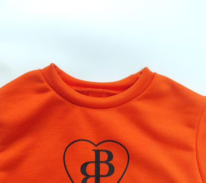 Girl's Long Sleeve Letter Print Sweat