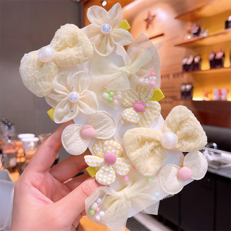 Bow Hairpin Fabric Flower Children's Hair Accessories