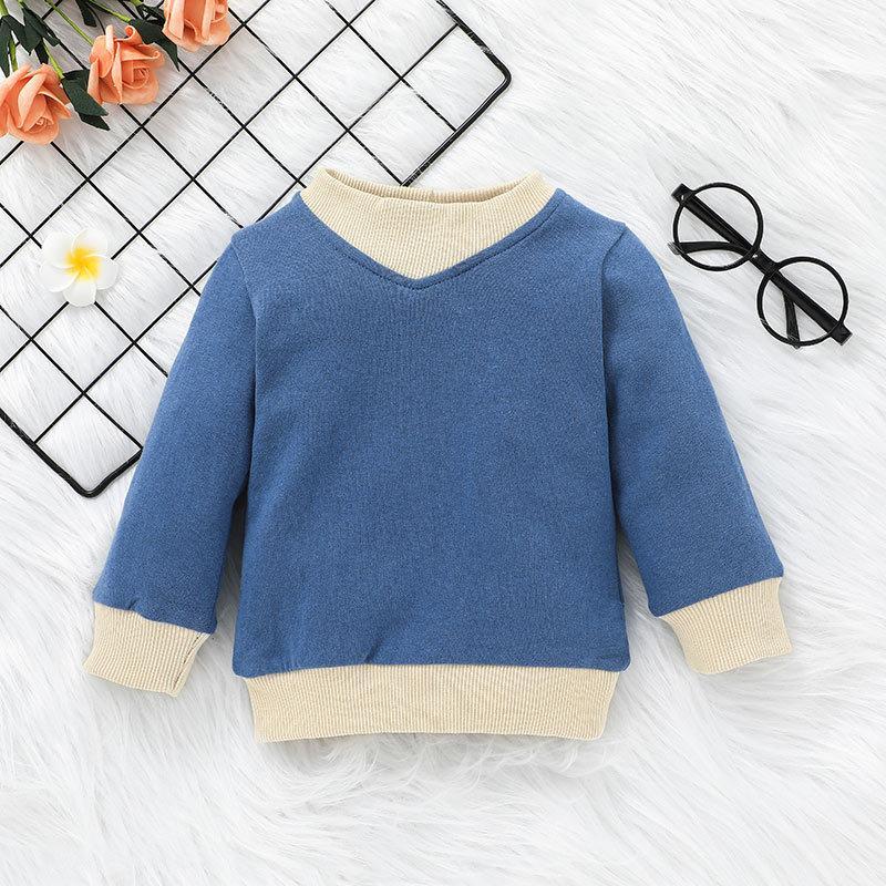Children's Pullover Long Sleeve Pants Two-Piece Set