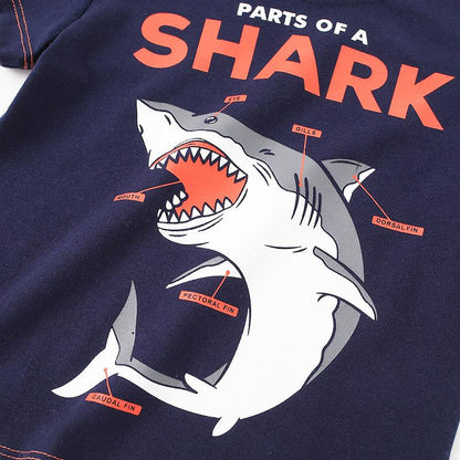 Boys' printed cartoon cotton top