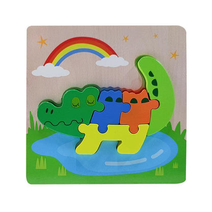 Children's Puzzle Wood Puzzle Building Block Toy