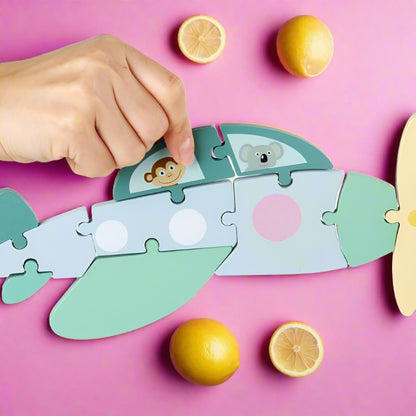 Children's Wooden Three-dimensional Board Building Toys