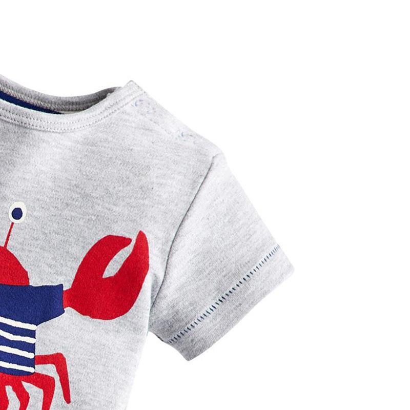 Children's T-shirt set short sleeve knitted cotton cartoon shorts two-piece set