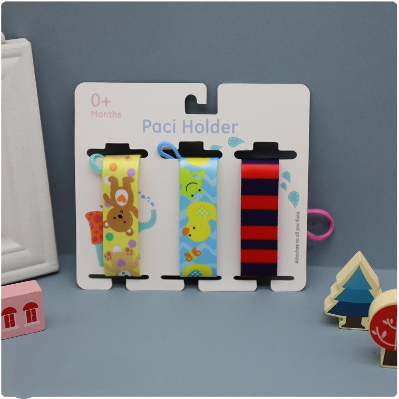 3pcs/set Colorful Baby Nipple Anti-dropping Pacifier Clip