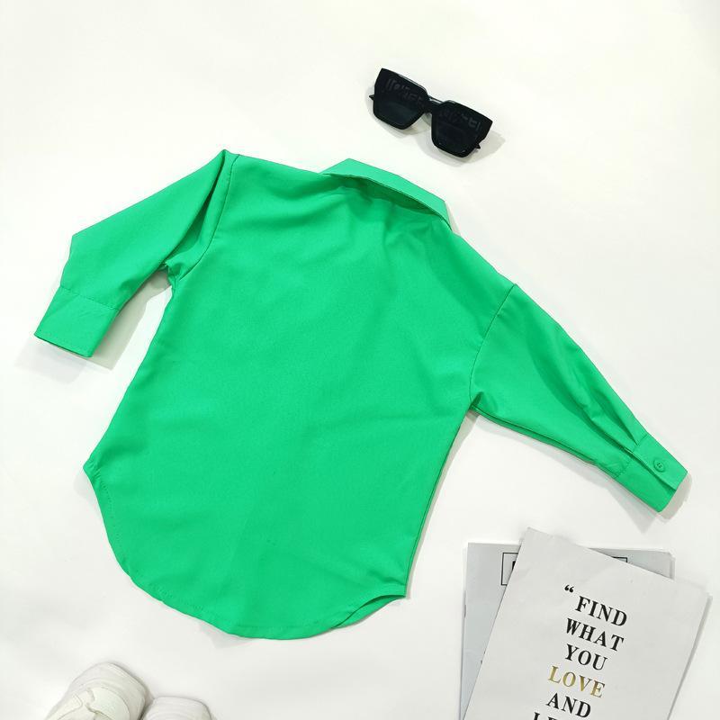 Girls' Casual Loose Shirt Long Sleeve Petticoat