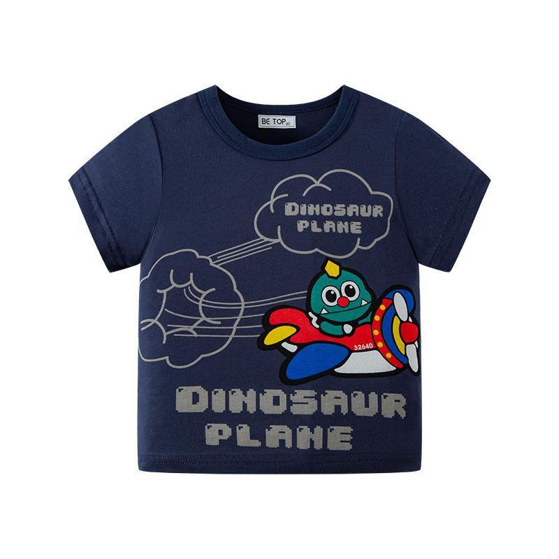 Children's short sleeved T-Shirt Medium and small children's cartoon top