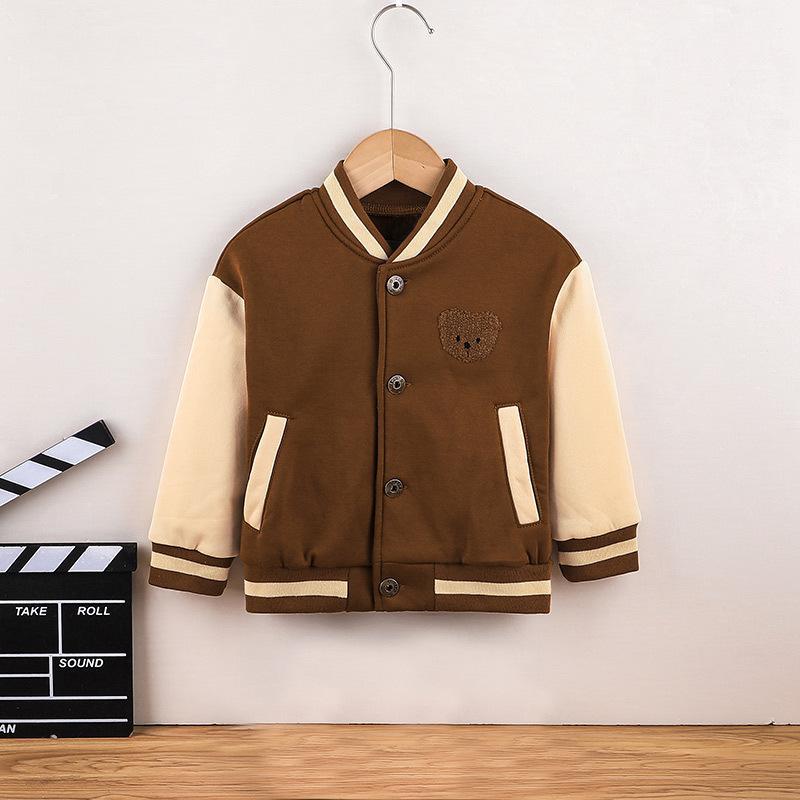 Boy's Jacket Bear Baseball Suit