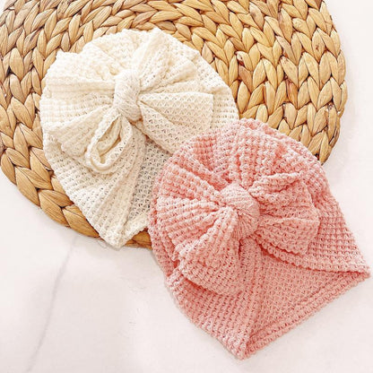 Children's Knitted Oversized Bow Baby Hat