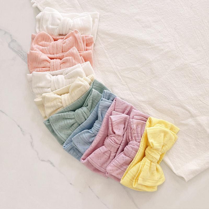 Children's Knitted Stretch Bow Hair Tape