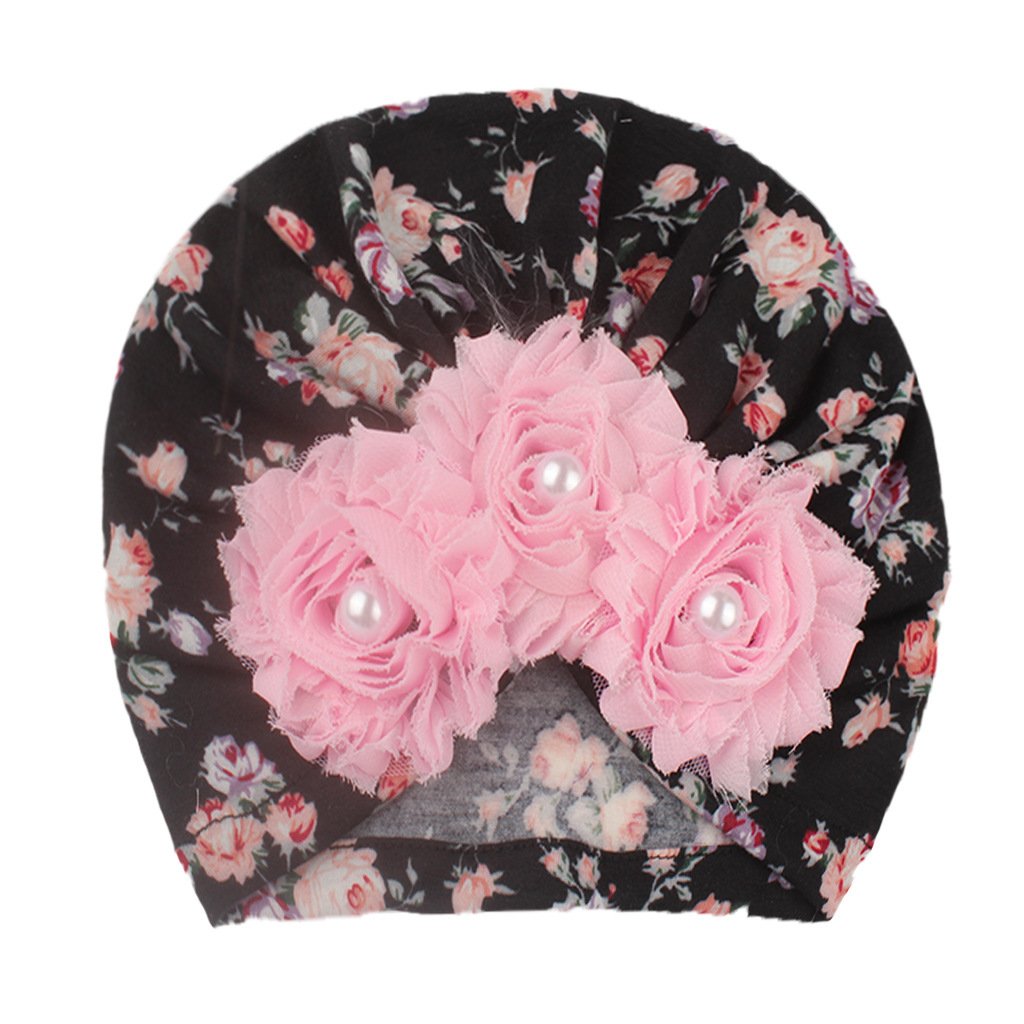 Baby Soft Printed Children's Hat Sunflower  Pullover Hat