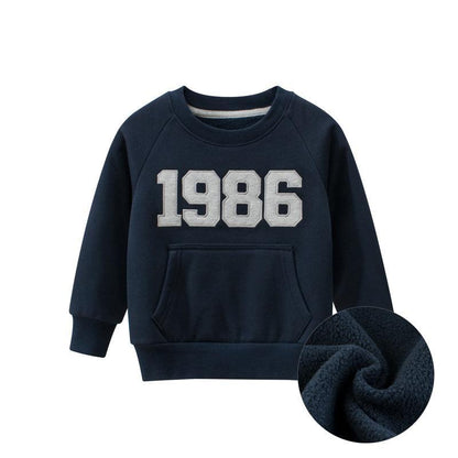 Children's Long Sleeve Sweater Plus Velvet