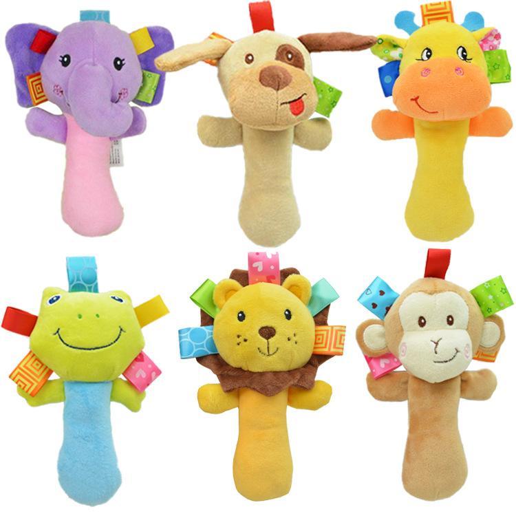 Baby Cartoon Animal Hand Bell Toy