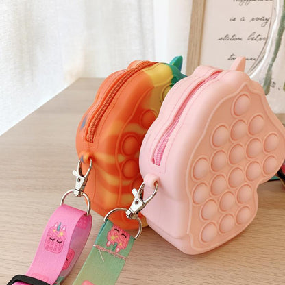 Children's Decompression Toy Bag Silicone Coin Purse