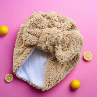 Children's Big Bow Winter Warm Baby Hat