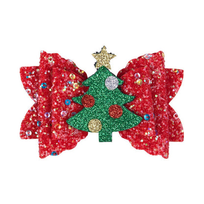 Handmade Christmas Bow Hairpin Children's Hair Clip