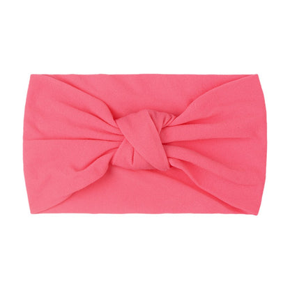 Children's Headwear Baby Solid Nylon Brimmed Hair Band Baby
