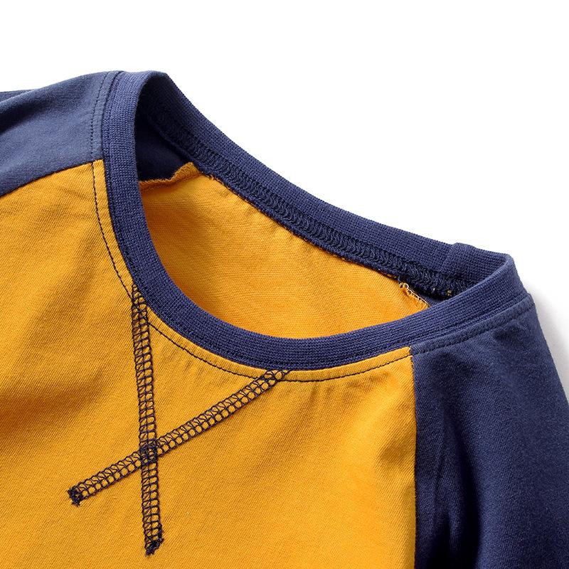 Children's short sleeved contrast top