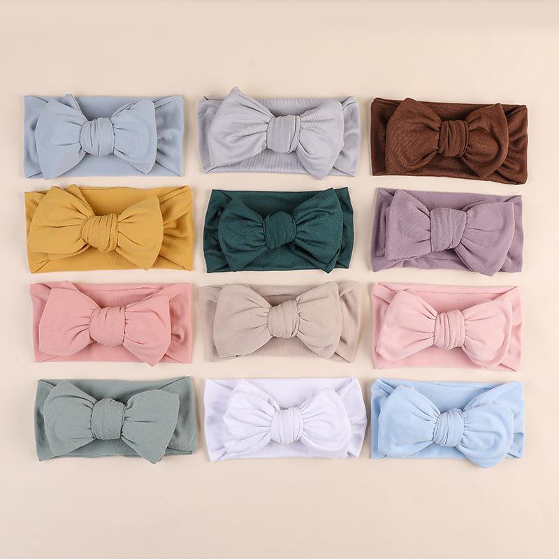 Children's DIY Milk Silk Big Bow Headband