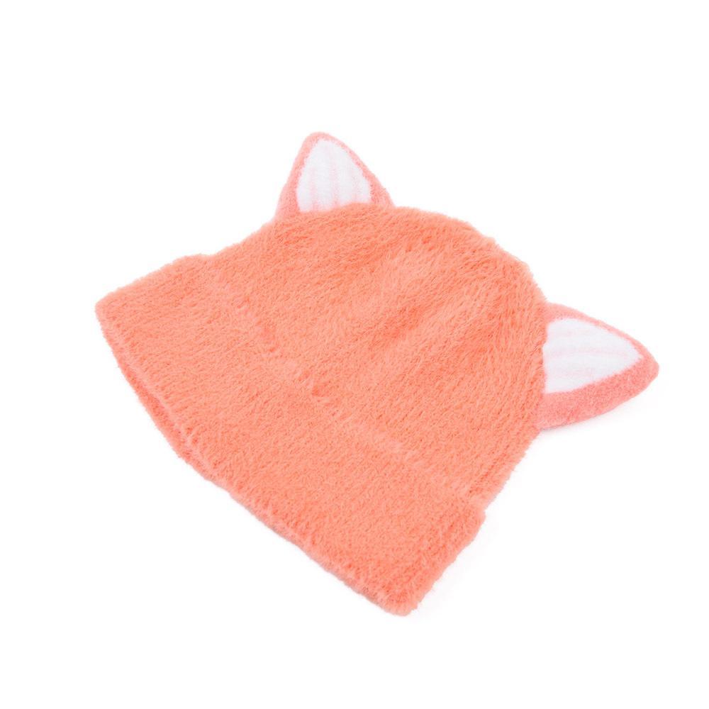 Cartoon Children's Cat Ear Knitted Hat Warm Plush Hat