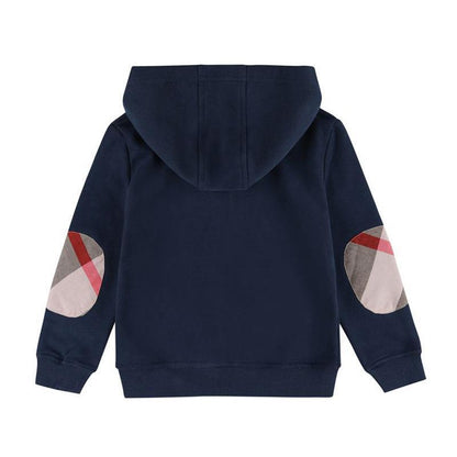 Children's Cotton Hooded Casual Cardigan Sweatshirt