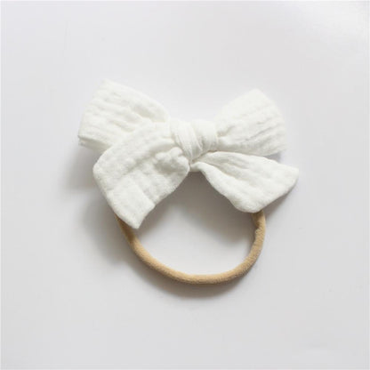 Baby Cotton Gauze Bow Hair Band Children's Hair Accessories