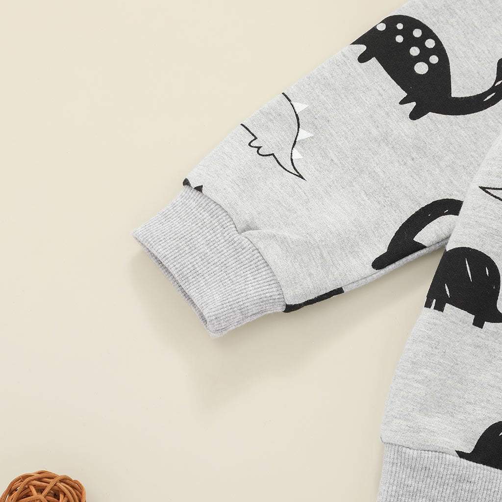Children's Sweater Cartoon Pullover Two-piece Set