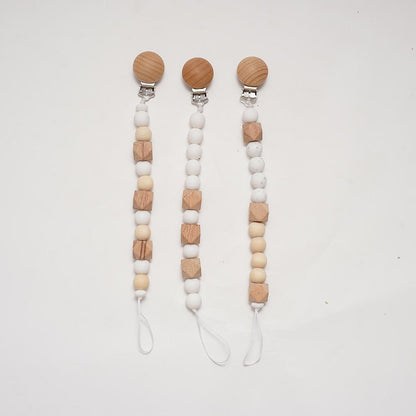 Silicone Beech Pacifier Clip Teether Anti-drop Chain