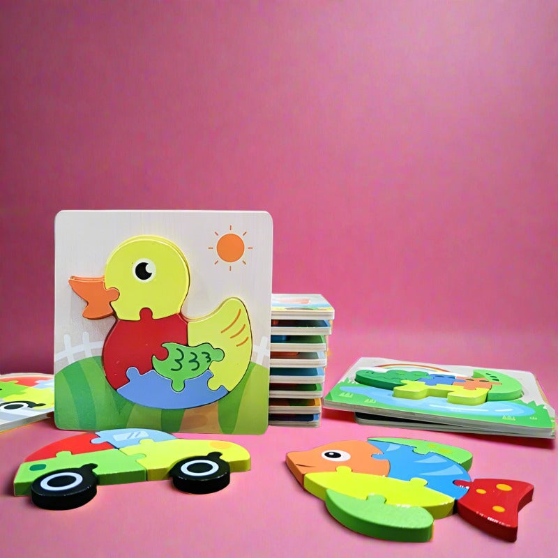 Children's Puzzle Wood Puzzle Building Block Toy