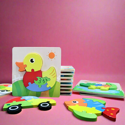 Children's Puzzle Wood Puzzle Building Block Toy