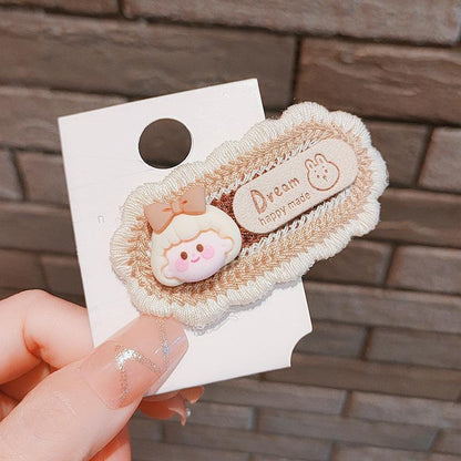 Curry Cute Knit Hairpin Bow