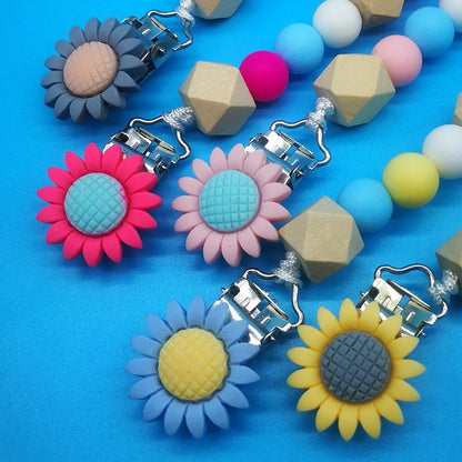 Baby Silicone Pacifier Clip Toy Anti-falling Chain