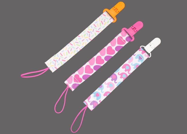 3pcs/set Colorful Baby Nipple Anti-dropping Pacifier Clip