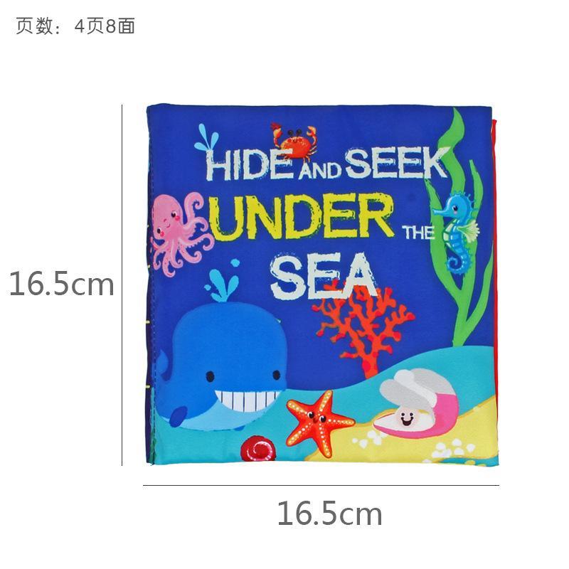 Baby Cloth Book, Stereoscopic Tail Can't Tear Books Toys