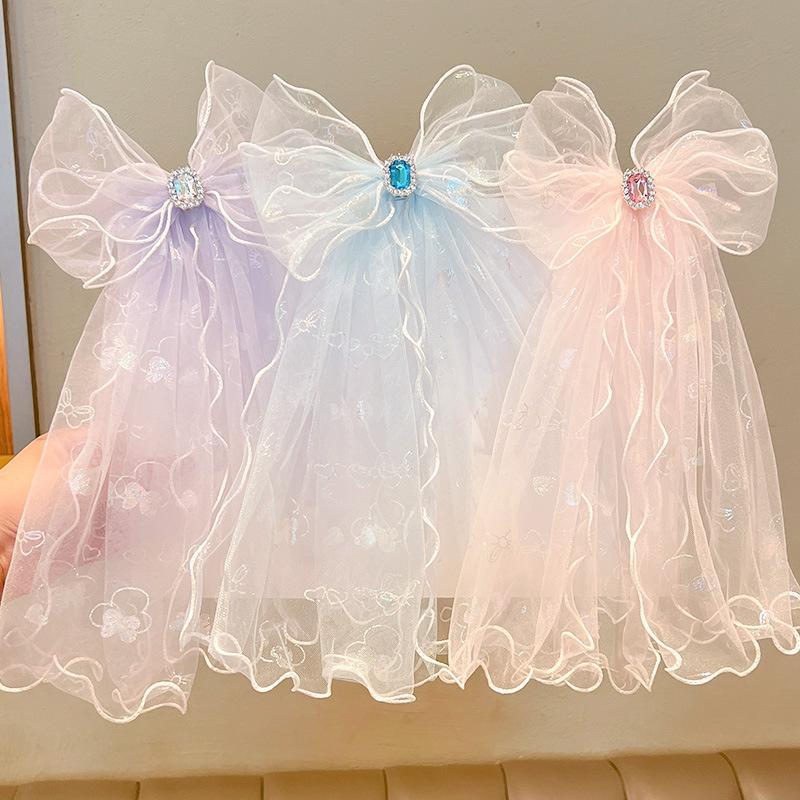 Children's Large Mesh Bow Hairpin