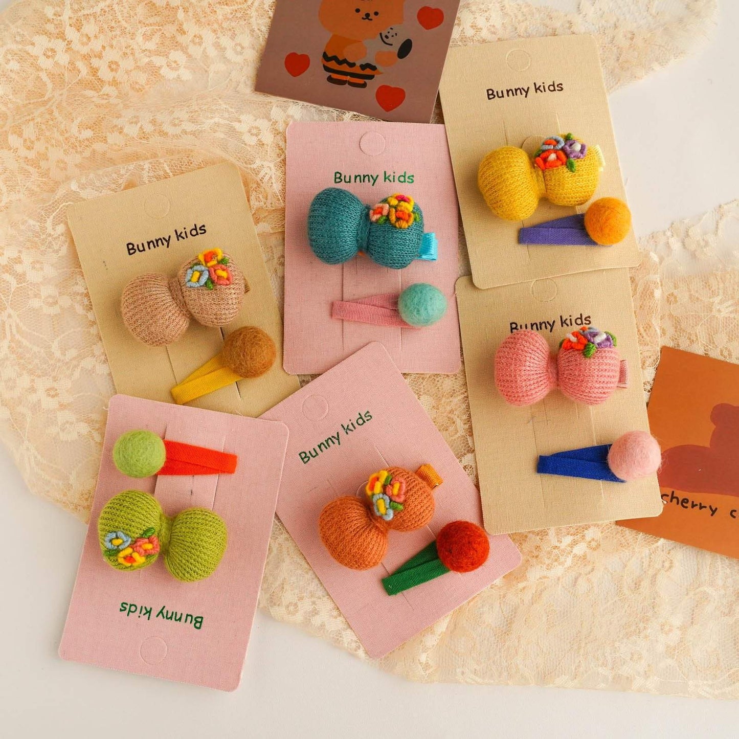 Children's Embroidered Hairpin Hair Accessories