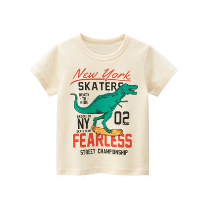 Dinosaur cartoon children's Short Sleeve T-Shirt