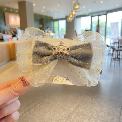 Children's Crown Bow Hairpin