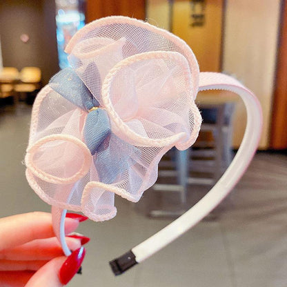 Girl's Hair Hoop Mesh Cartoon Broken Hair Clip Headdress