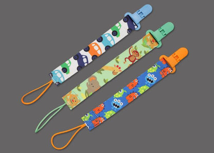 3pcs/set Colorful Baby Nipple Anti-dropping Pacifier Clip