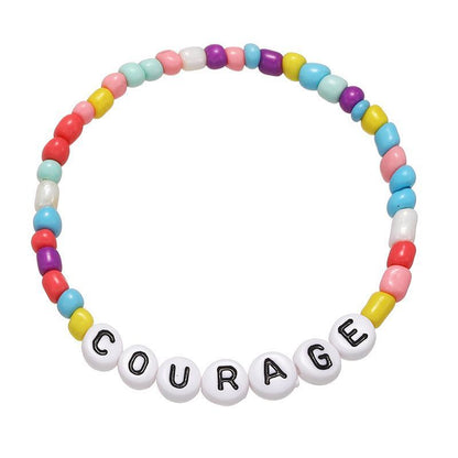 Hand-made Letter Encouraging Word Children's Bead Bracelet