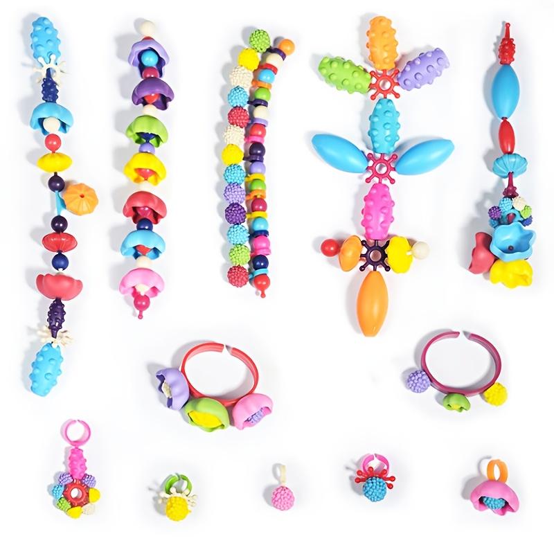 370pcs/set Children's DIY Cordless String Beads Toys