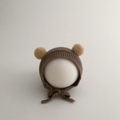 Baby Thickened Knit Hat Ear Wool Cap