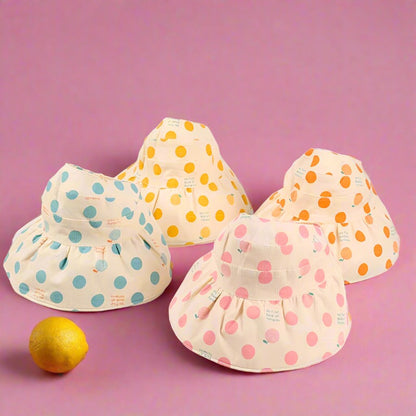 Colorful Dot Children's Foldable Empty Top Sunshade Hat
