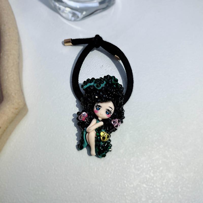 Children's Cute Cartoon Hair Circle Bangle Hair Rope