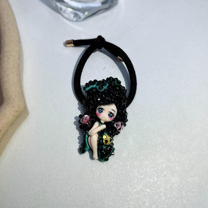 Children's Cute Cartoon Hair Circle Bangle Hair Rope