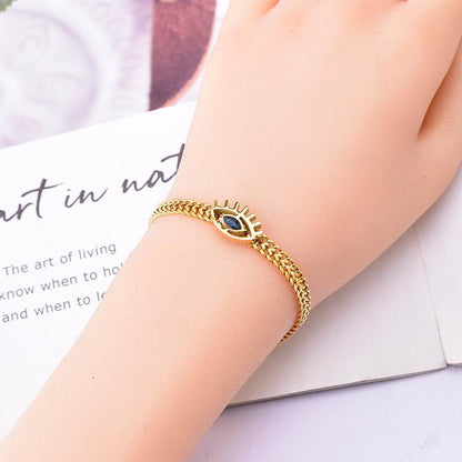 Devil's Eye Bracelet Necklace Set