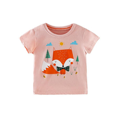 T-shirt girls round neck short sleeve