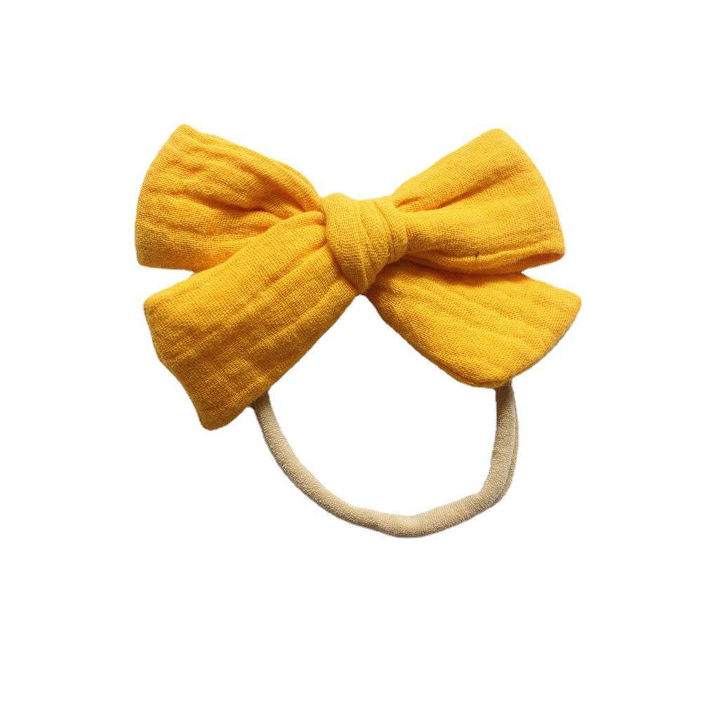 Baby Cotton Gauze Bow Hair Band Children's Hair Accessories