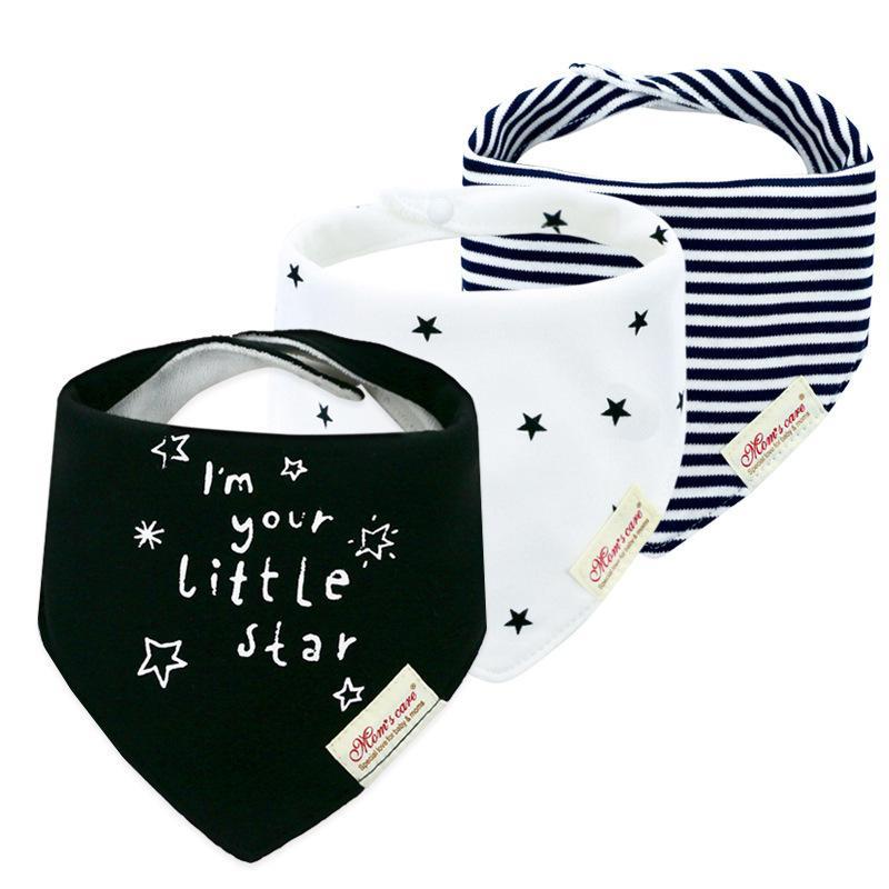 3pcs/set Baby Triangle Bib Saliva towel