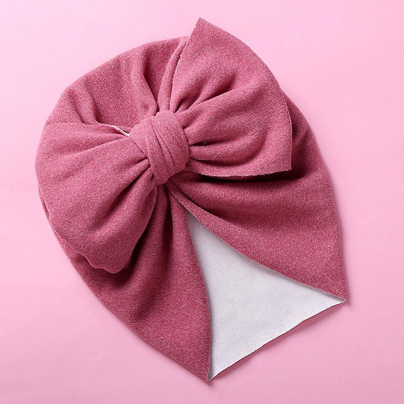 Children's Double Bow Cashmere Hat